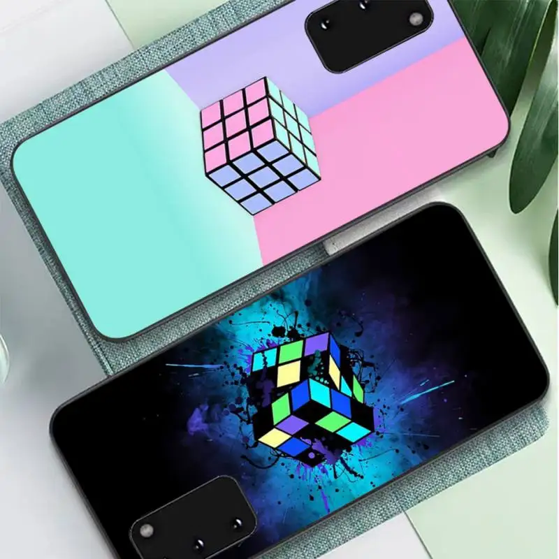 

Rubiks Cube Art Phone Case for Samsung S10 21 20 9 8 plus lite S20 UlTRA 7edge
