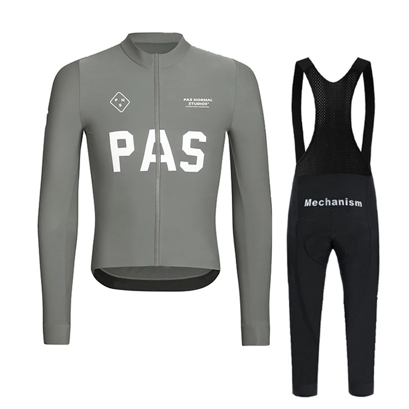 

Комплект одежды Pas для обычных студийных велосипедных футболок на весну и осень, униформа для гоночного велосипеда, мужская одежда с длинным рукавом для горного велосипеда