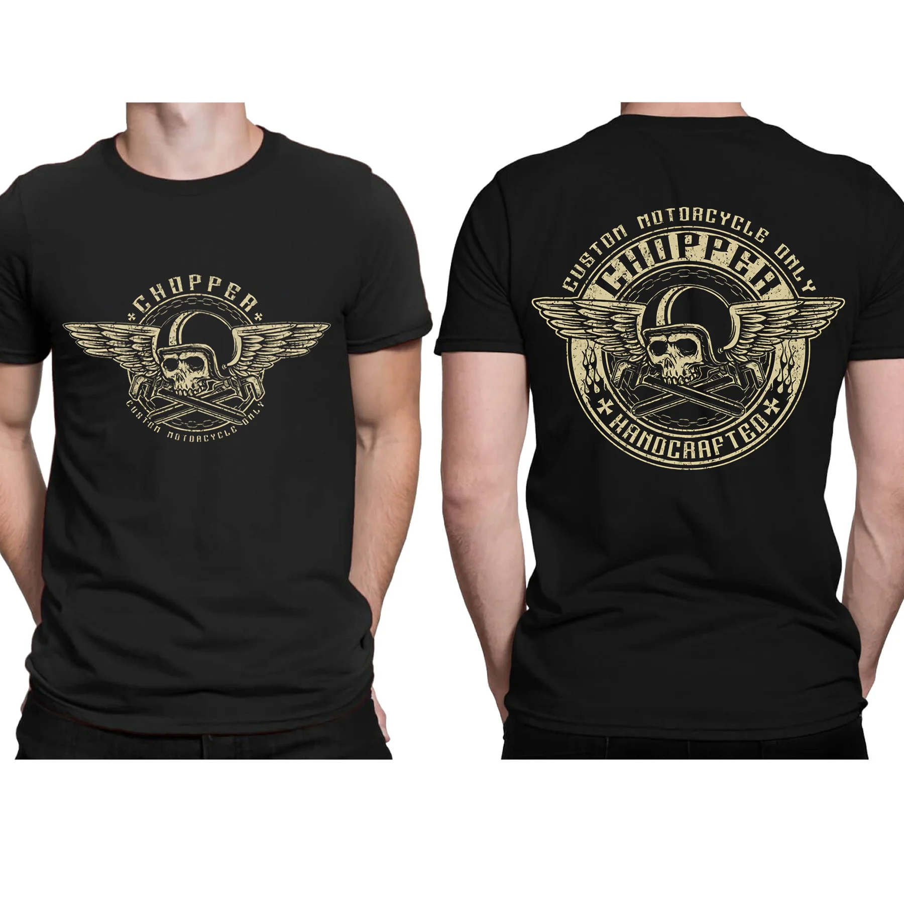 

Amazing Casual Oversized Chopper Biker Bobber Motard Custom Motorcycle Essential T-shirt Men T-shirts Graphic Streetwear S-3XL
