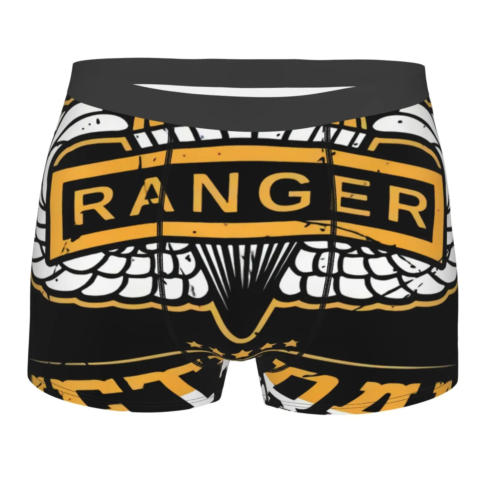 

Трусы-боксеры мужские длинные из полиэстера, пикантное нижнее белье в стиле элетт-рейнджер, армия, история, длинные спортивные трусы