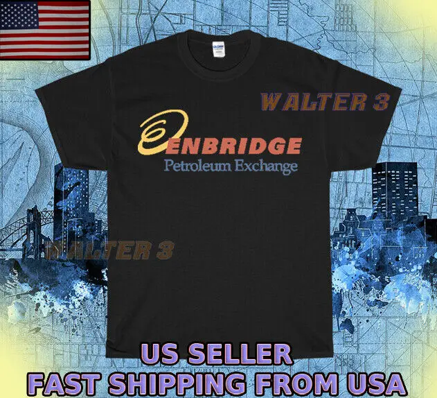 Новая футболка ENBRIDGE с логотипом нефтяного обмена унисекс забавный мужской