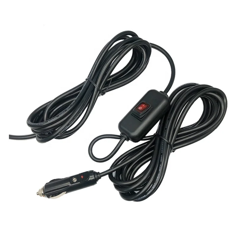 

led light on off inline waterproof cord switches witch Car cigarette lighter plug