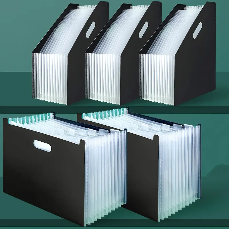 

Folder Bag Data Office Bag Bag Student Office Vertical Portable Storage Organ Multi-layer Stationery Standing Paper Test