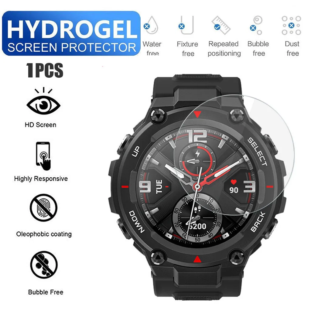 

1PC forAmazfit Protector TPU Soft Screen Transparent Hydrogel Watch Film - T smart wristband Wristbands for Customized