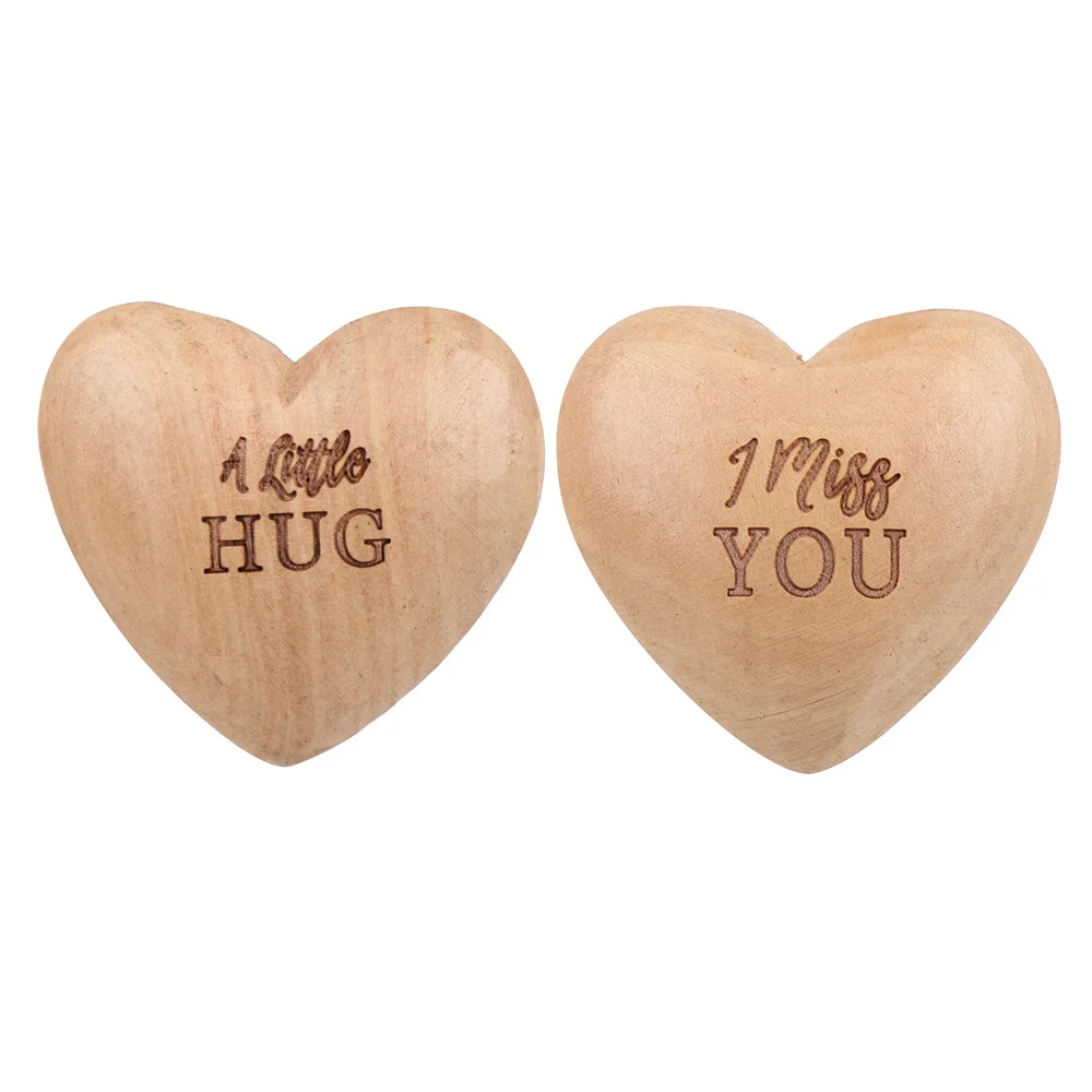

Wooden Heart Tokens I Miss You Little Pocket Hug Gift For Someone You Love Decor Crafts Supplies Wedding Ornament