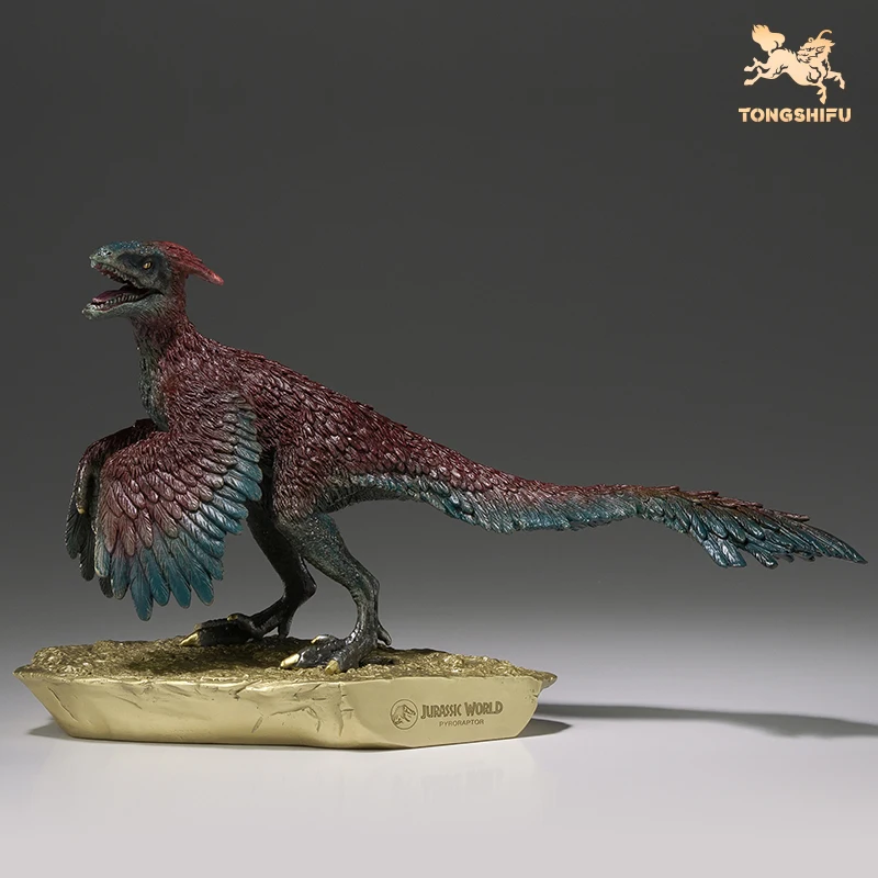 

Модель животного TONGSHIFU 1/10 Pyroraptor Olympius, Фигурка динозавра, медные украшения, поделки, украшение коллектора, подарок для взрослых, игрушки