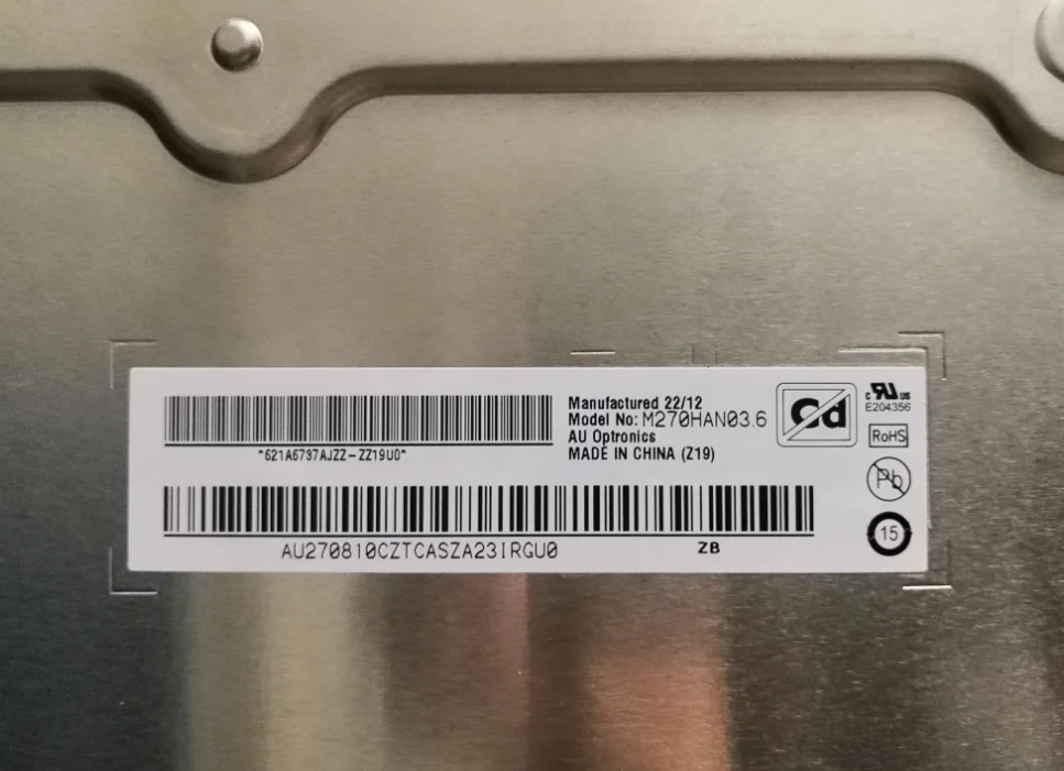 Оригинальный 27-дюймовый ЖК-экран AUO M270HAN02.6 M270HAN03.6 M270HAN03.8 M270HTN02.8
