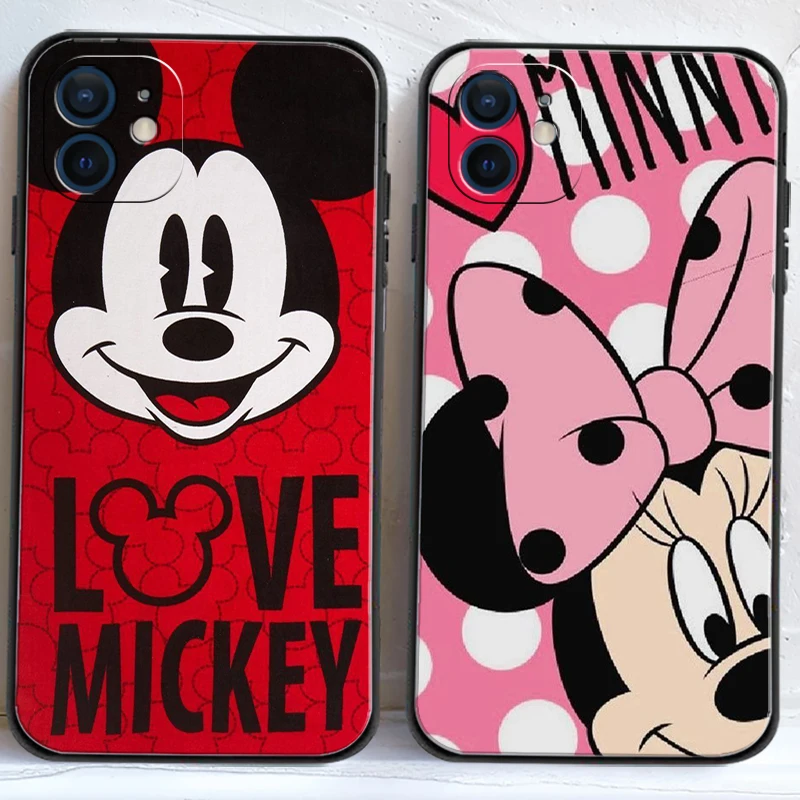 

Disney 2022 Cute Phone Cases For iPhone 11 12 Pro MAX 6S 7 8 Plus XS MAX 12 13 Mini X XR SE 2020 Soft TPU Carcasa Funda Coque