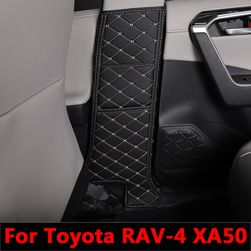 

For Toyota RAV4 RAV-4 XA50 2022 2021 2020 2019 Car B Pillar Anti-kick Mats Car Interior Protector Side Edge Protection Pad