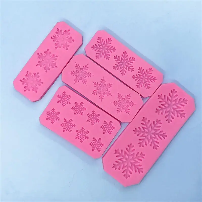 Christmas Cake Decorations Snowflake Lace Chocolate Party Winter Gift Baking Cooking Decorating Tools Silicone Mold