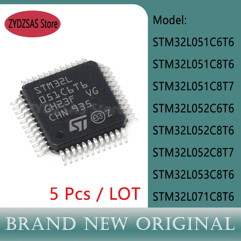 

STM32L051C6T6 STM32L051C8T6 STM32L051C8T7 STM32L052C6T6 STM32L052C8T6 STM32L052C8T7 STM32L053C8T6 STM32L071C8T6 IC MCU LQFP-48