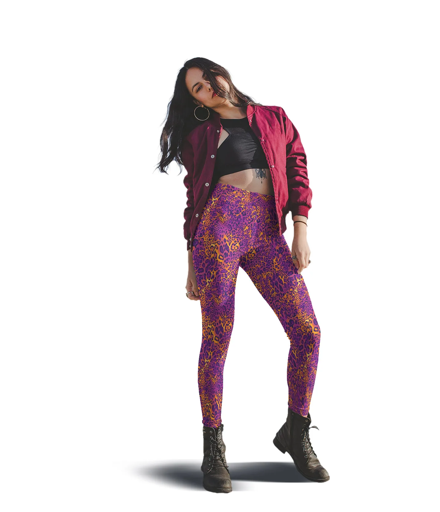 LETSFIND 2020 Sexy High Waist  Fitness Elastic Leggings Fashion 3D Leopard Grain Printing Women Leggings