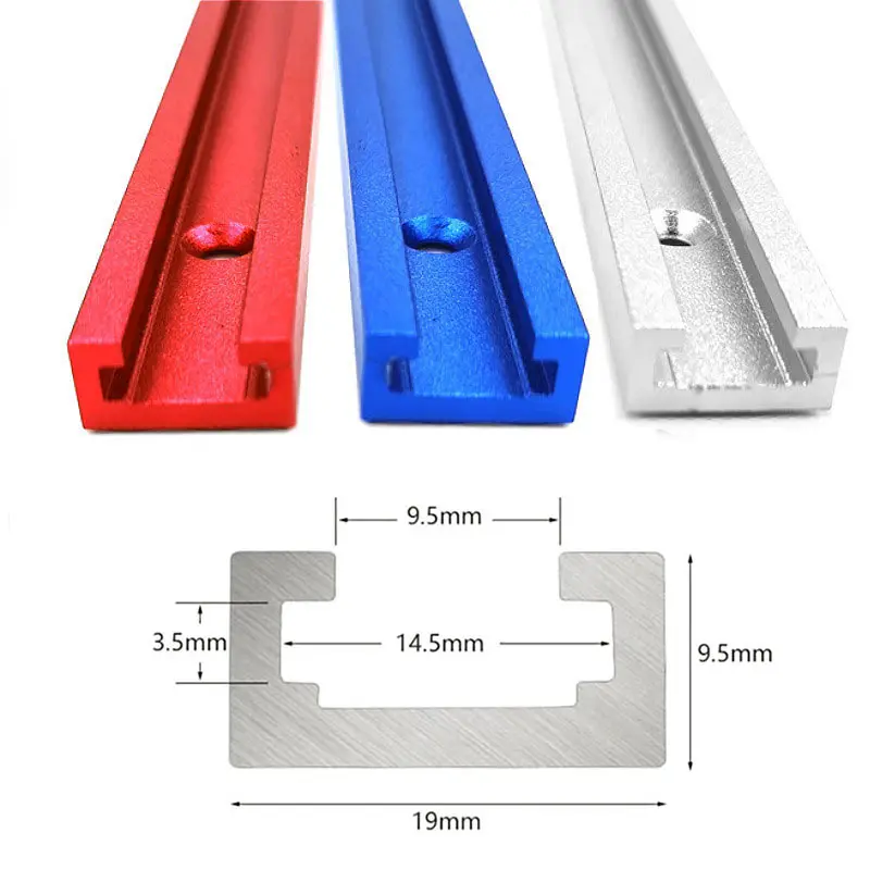 Woodworking T Track Aluminium Chute 19mm  30-50cm T-slot Mit