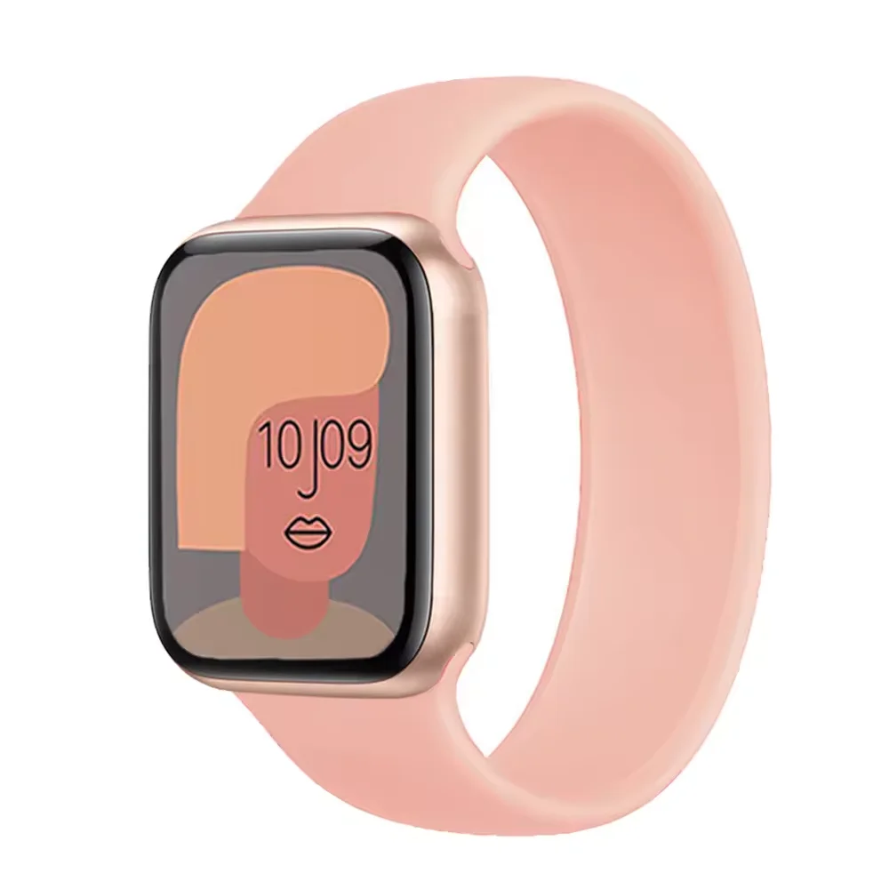 Фото Solo Loop силиконовый ремешок для Apple Watch Band 40 мм 44 мм 45 мм 41 мм 49 мм 38 мм 42 мм браслет iwatch series 9 8 7 6 se ultra 2 ремешок №3