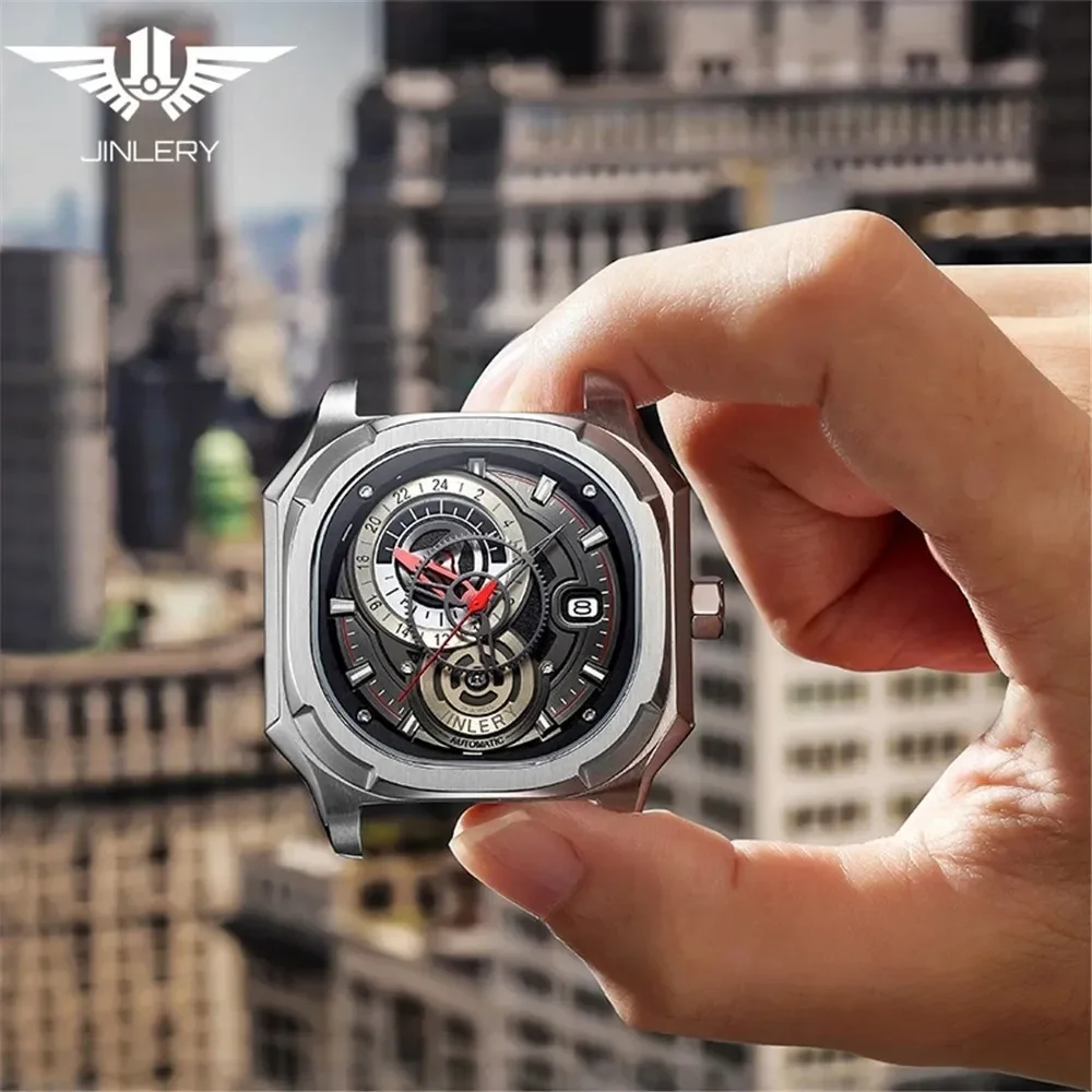 

Часы мужские механические с автоподзаводом и сапфировым стеклом