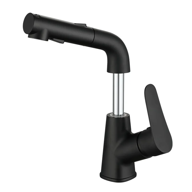 

High end Modern Single Hole Deck Mounted pull out cabinet faucet sink faucet Kitchen Faucet