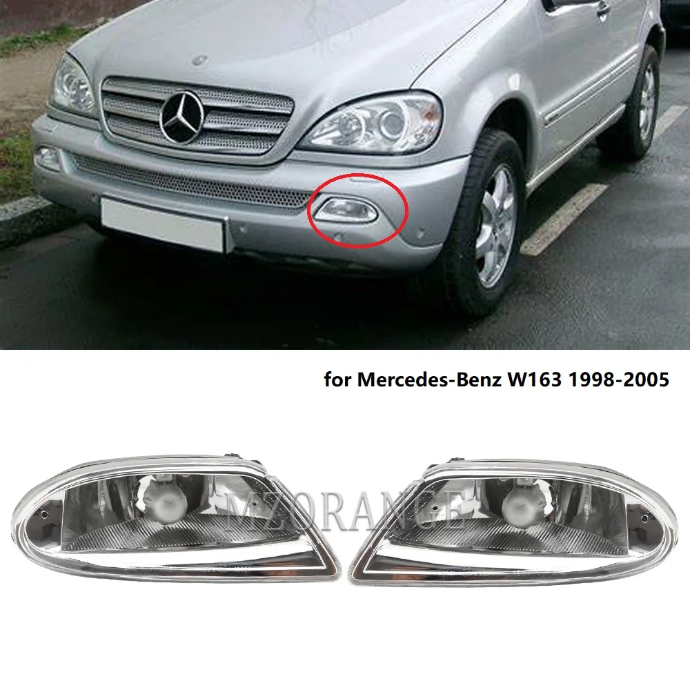 

for Mercedes-Benz W163 1998-2005 ML350 ML500 ML430 ML320 ML55 Fog Lights Headlight Front Bumper Fog Lamp Fog Light 163 820 04 28
