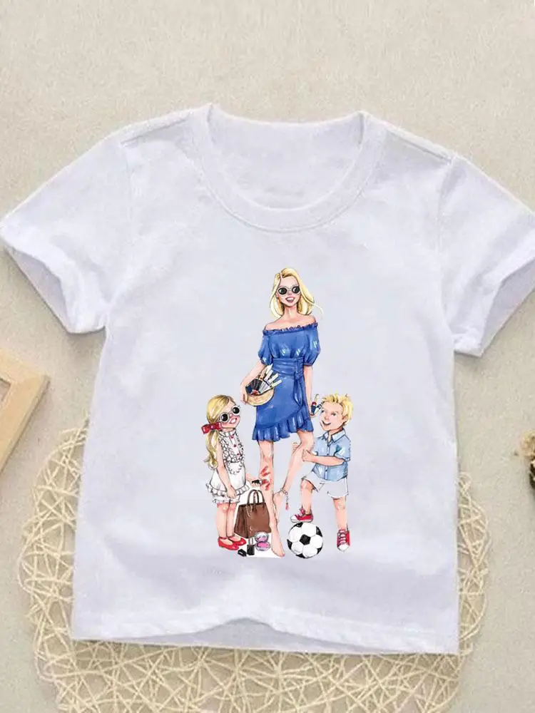 

Printed love mom sweet cute Tees Tops Boys Girls Cartoon Children Short sleeve Clothes Summer o-neck Kids Outfits T-shirts