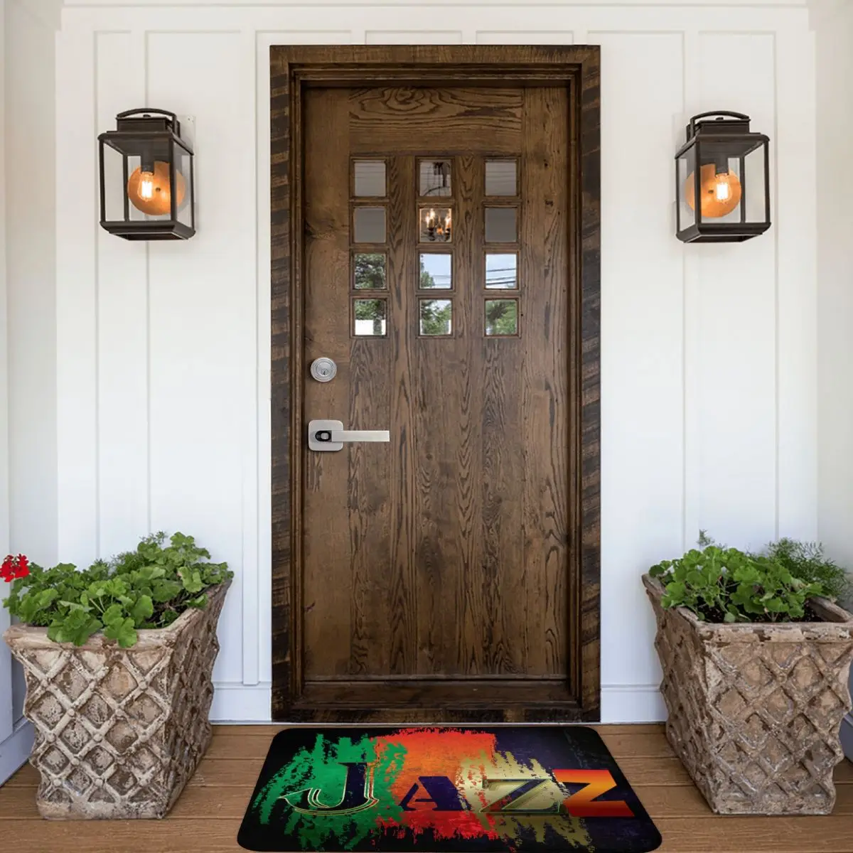 Нескользящий напольный коврик абстрактный джазовый музыкальный фон для комнаты