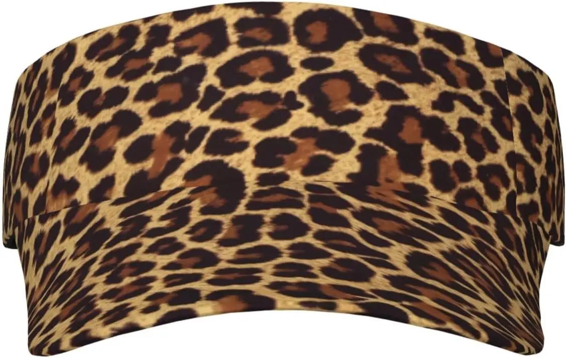 Крутая леопардовая Солнцезащитная шляпа-козырек с гепардовым принтом для женщин