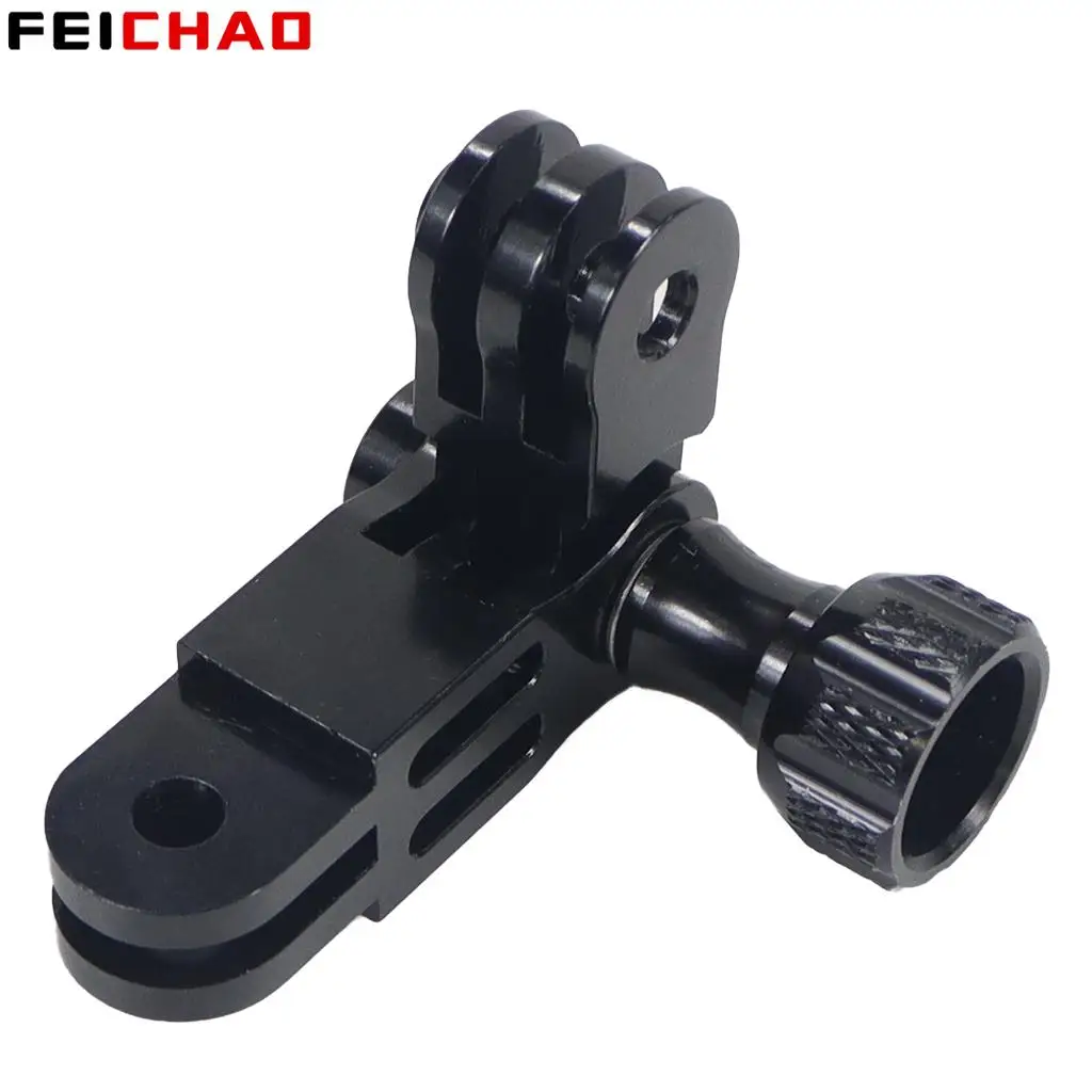 

CNC Aluminum Alloy Three-Way Pivot Arm Mount Adapter for Insta360 ONE R for GOPRO HERO10 9 8 for Osmo Action Camera Accessories