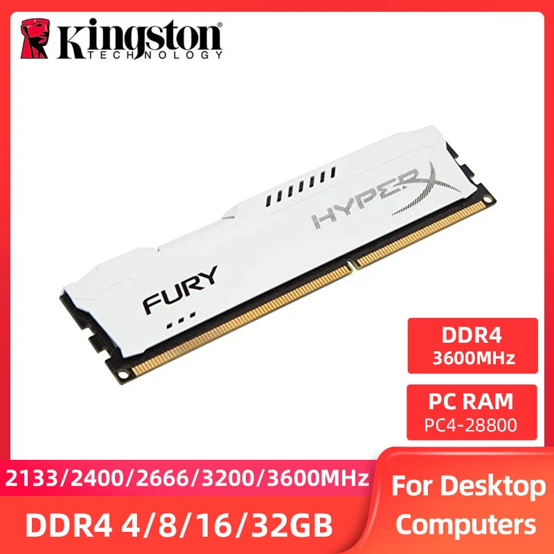 Оперативная память Kingston DDR4 8 ГБ 16 ГБ 4 ГБ 3600 МГц 3200 МГц 2666 МГц 2400 МГц