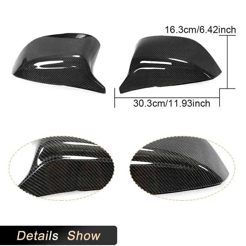 Чехлы на зеркала заднего вида из углеродного волокна для Infiniti Q50 Q60 Q70 QX30 XQ50 2013-2019