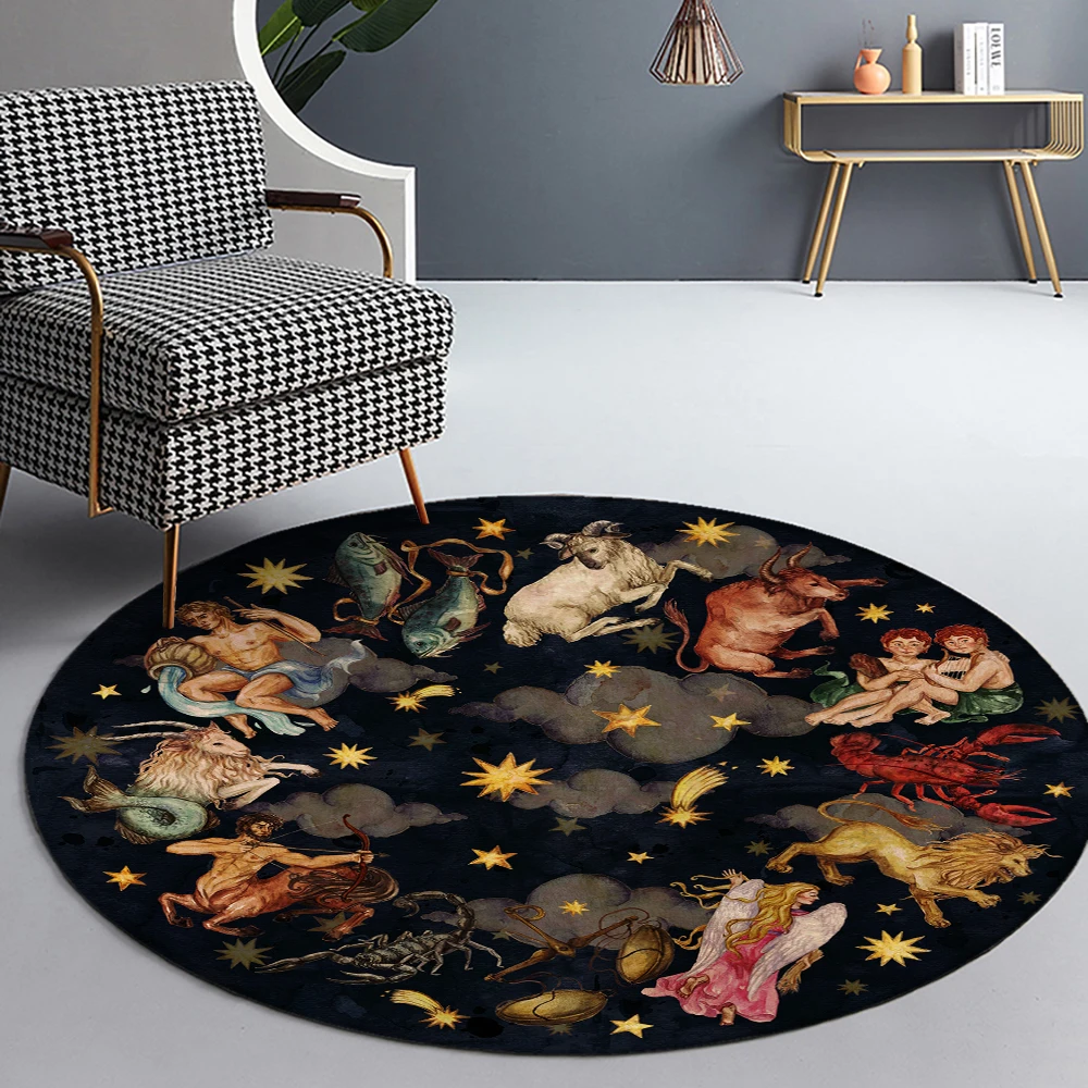 Круглый коврик в европейском стиле для гостиной 12 соревнований напольный