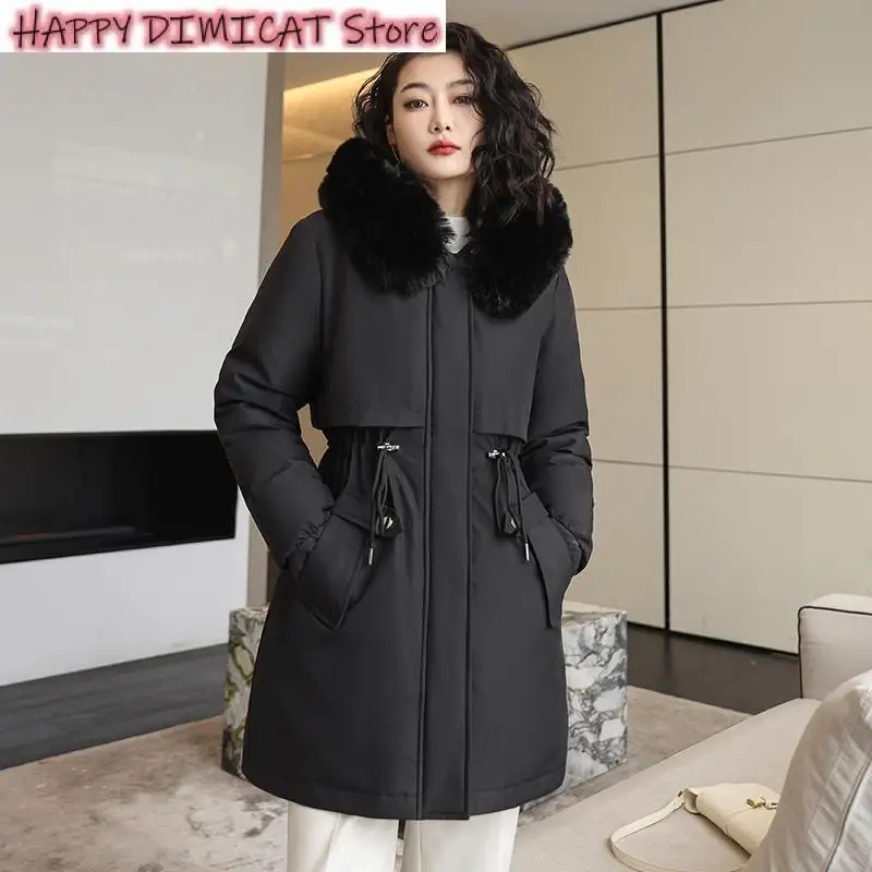 Рисунок 4 - Женское теплое Свободное пальто с меховым воротником