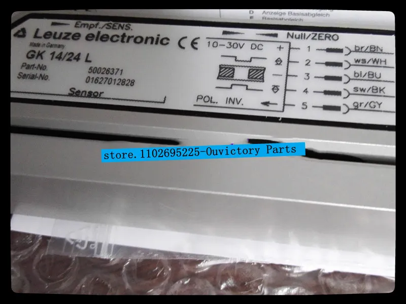 

Новый оригинальный прозрачный датчик обнаружения бумажных этикеток LEUZE GK 14/24 L, электрический глаз