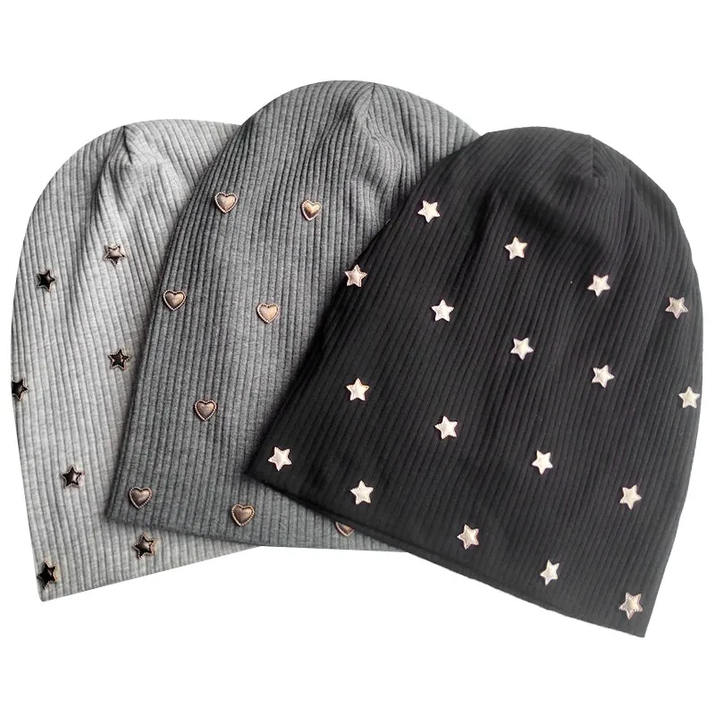 Женские однотонные аксессуары в форме сердца облегающие шапки рубчик модные