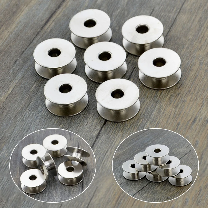 

20PCS Sewing Bobbins Metal Spools Aluminum Handmade Craft Machine Bobbins Industrial Spool Supplies Sew Tool Accessory