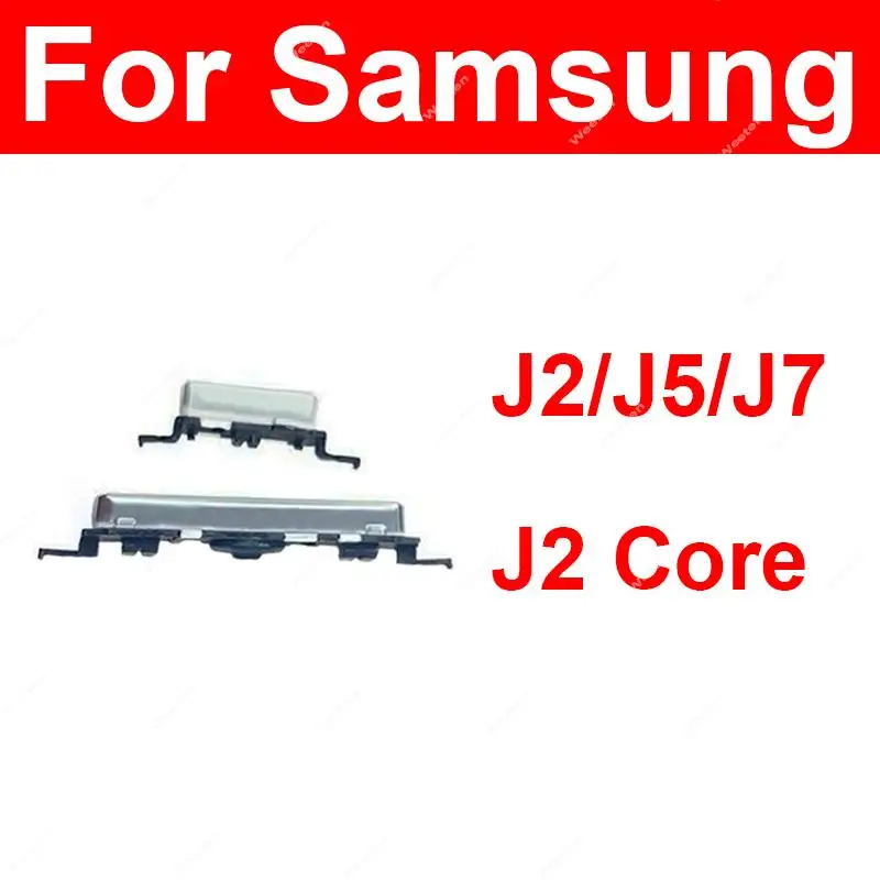 Боковая кнопка питания и громкости для Samsung Galaxy J2, J5, J7 (2015), J2 Core, J200F, J500F, J700F, J260, Боковая кнопка, запасные части