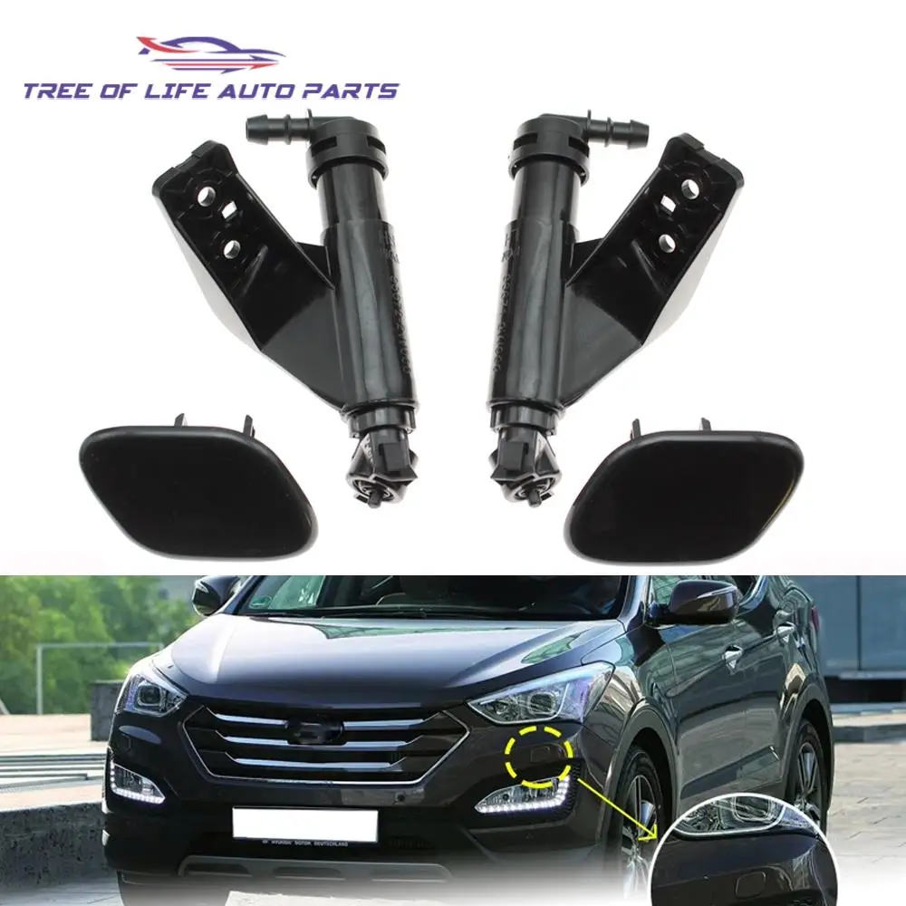 Head Light Lamp Washer Spray Nozzle Cleaning Pump Actuator With Cover Cap