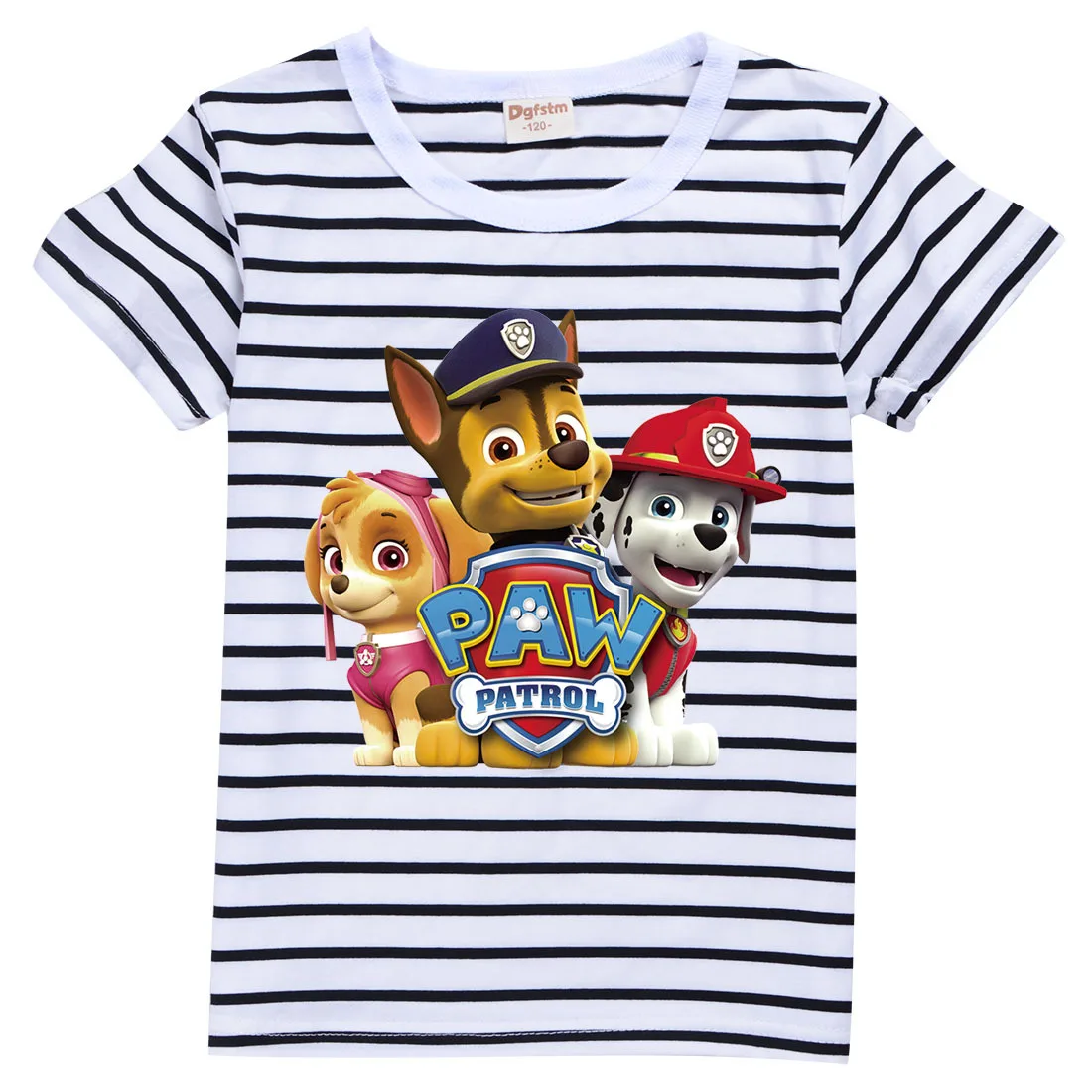 

PAW Patrol Casual Shirts Kids Fashion T Shirt Cotton Puppy Graphic Summer T-Shirts Children Cartoon Tshirt Girls Boys Clothes