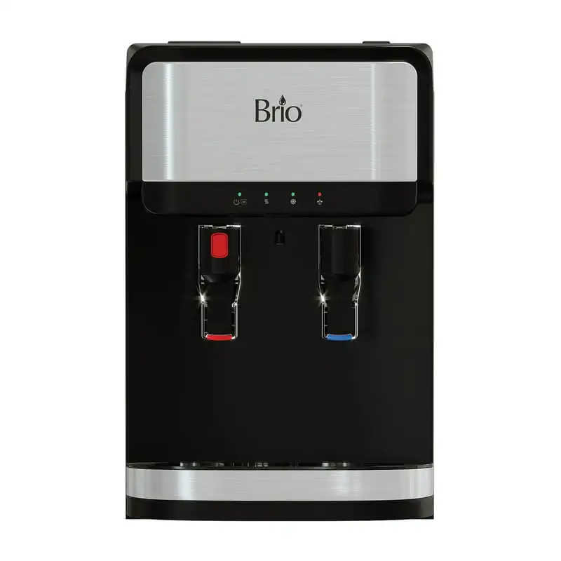 

Bottleless Countertop Water Dispenser 3-Stage Filtration, Paddle Dispensing, Hot & Cold