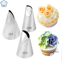 54 styles leaf russian tulip icing piping nozzles stainless steel flower cream pastry tips nozzles cupcake cake decorating tools