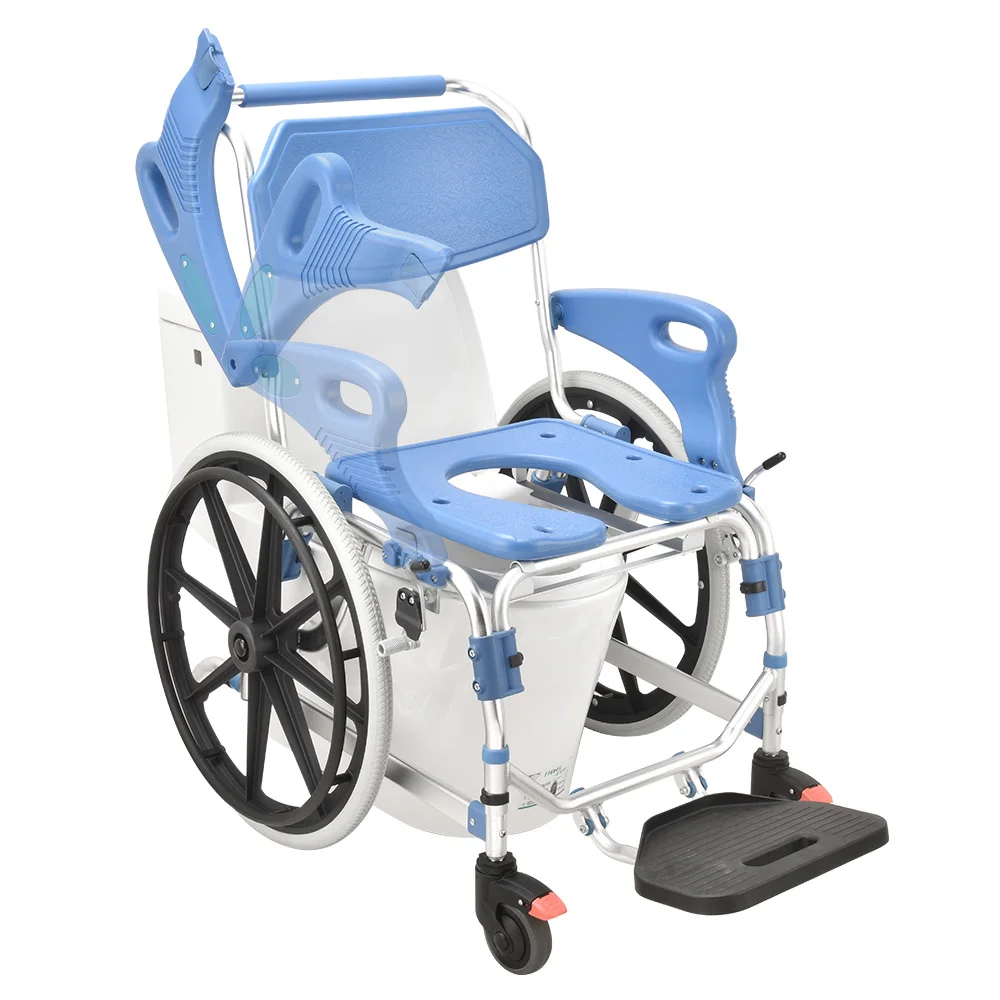 

Commode Chair Toilet Portable Folding Commode Wheelchair Shower Disable Chairs for Bathrooms