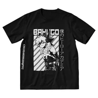 mens boku no hero academia t shirt funny japan anime manga katsuki bakugo tshirt emo clothes unique tshirts homme cotton tee