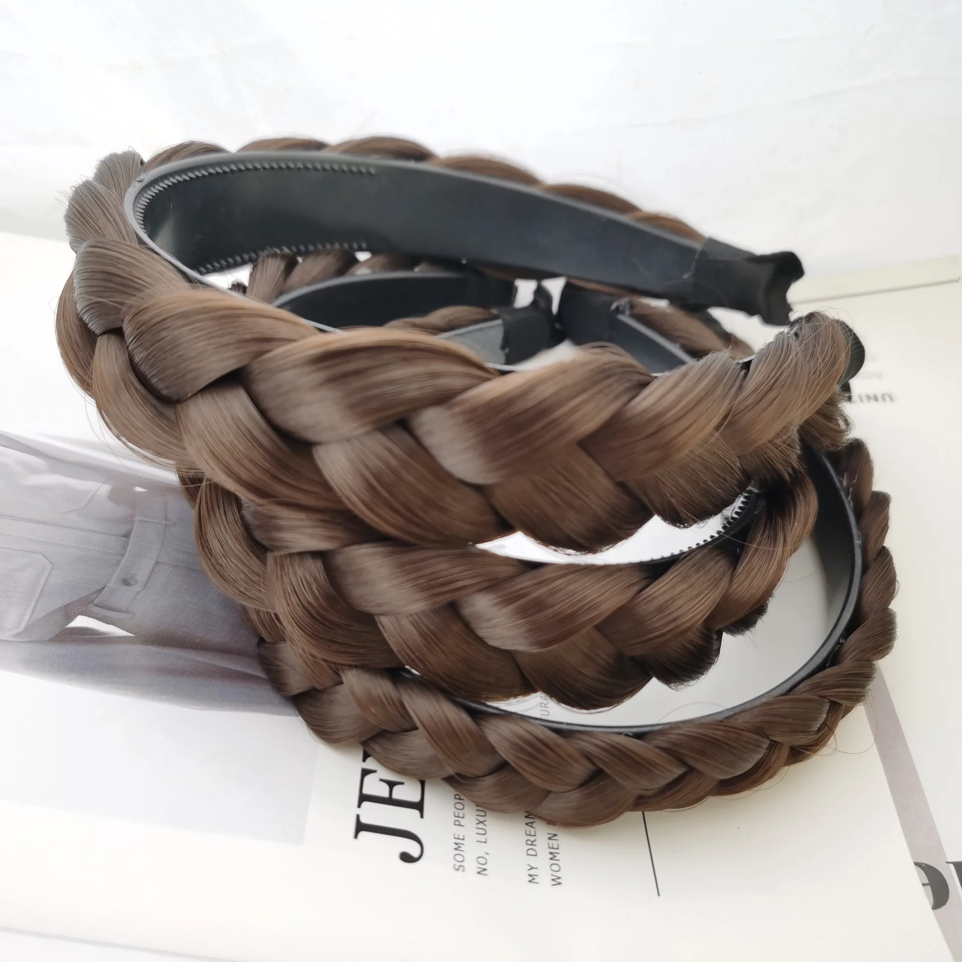 Парик двухжильный Плетеный ободок в Корейском стиле головной убор женский