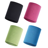 1pc wrist brace support breathable ice cooling tennis wristband wrap sport sweatband for gym yoga volleyball hand sweat band
