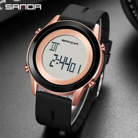 sanda fashion men luminous digital display electronic watch outdoor sports chronograph multifunction watch new mens watches 6026