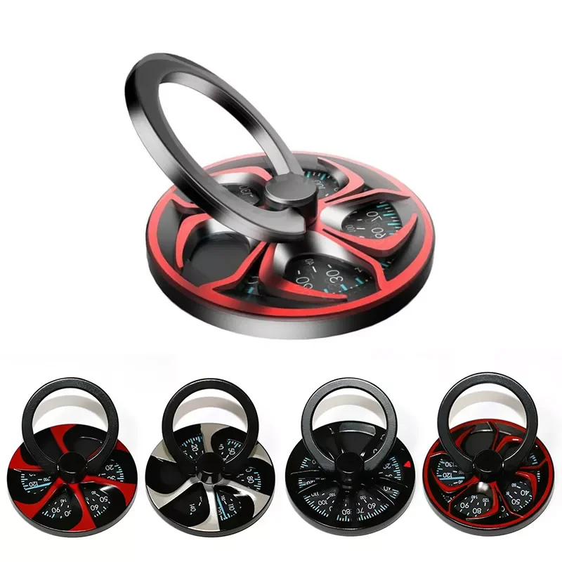

Finger Ring Gyro Holder Hand Spinner Rotary Stand Metal Rotation Fidget Mobile Phone Holder For iPhone XS Xiaomi mi9 Ring Holder