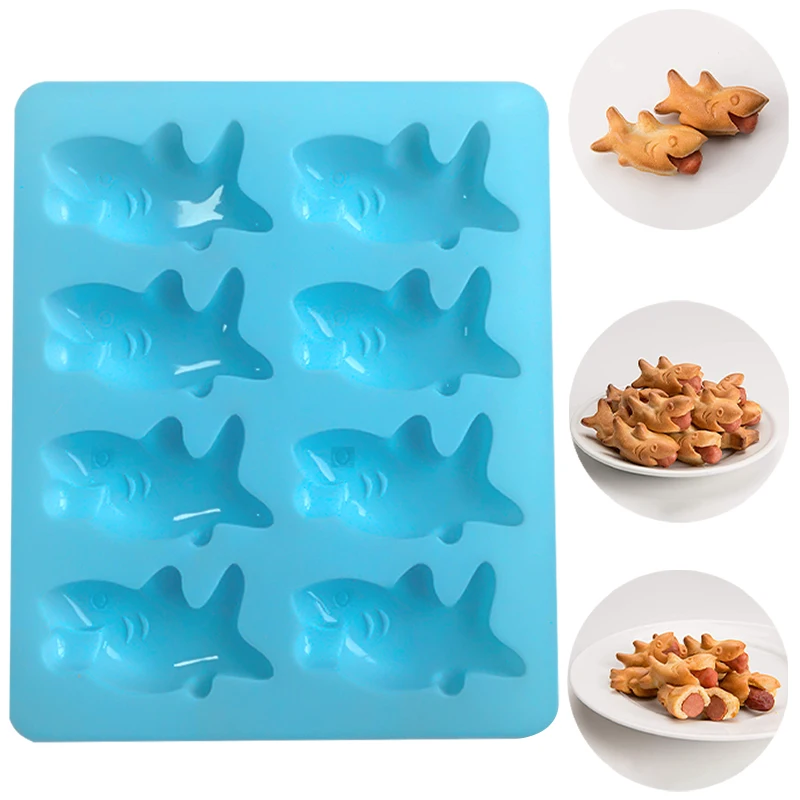 

Shark Fondant Silicone Mold Kitchen DIY Cake Baking Decoration Fudge Cookies Chocolate Mould Kitchen Breakfast Baking Tools