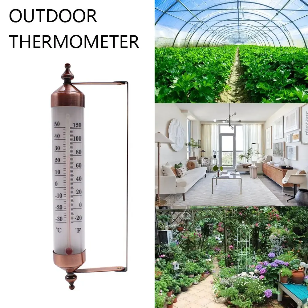 

New Extended Wall Mounted Thermometer Durable Indoor Home Outdoor Garden Hanging Temperature Measuring Tool Decorate Supplies