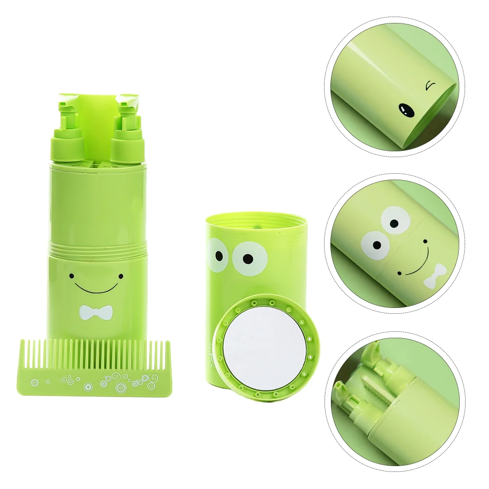 Travel Wash Cup Cream Dispenser Kids Toothpaste Holder Shampoo Bottle Lotion Container Liquid Containers 5-in-1 Washing