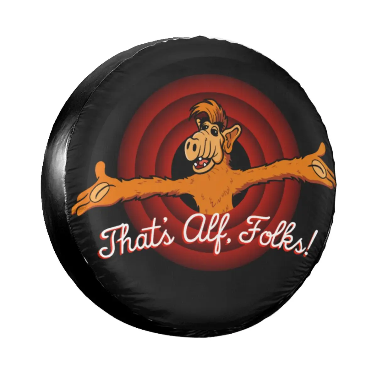 

That's Alf Folks Spare Wheel Tire Cover Case Bag Pouch for Jeep Pajero Funny Gordon Shumway Vehicle Accessories 14" 15" 16" 17"