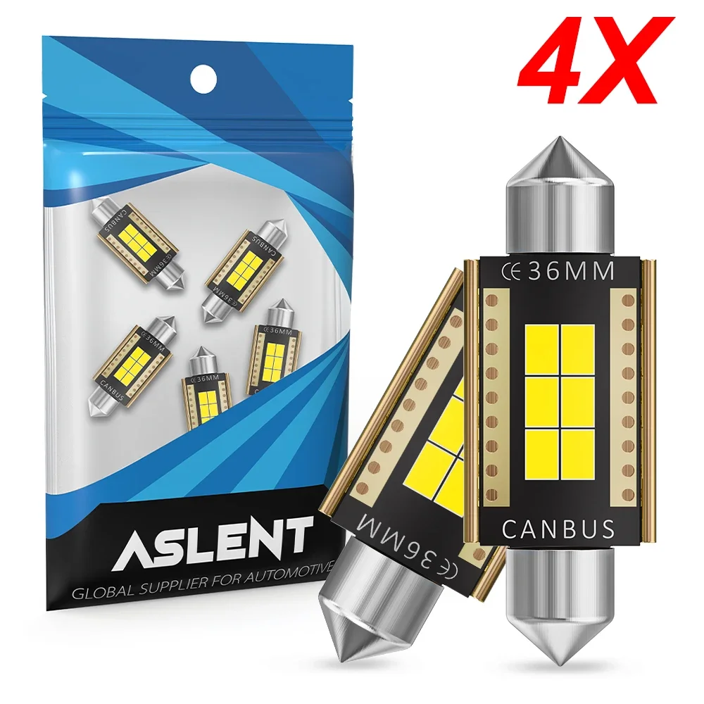 4x Новая светодиодная лампа C10W C5W Canbus Festoon 31 мм 36 39 41 Внутренняя для чтения Купол