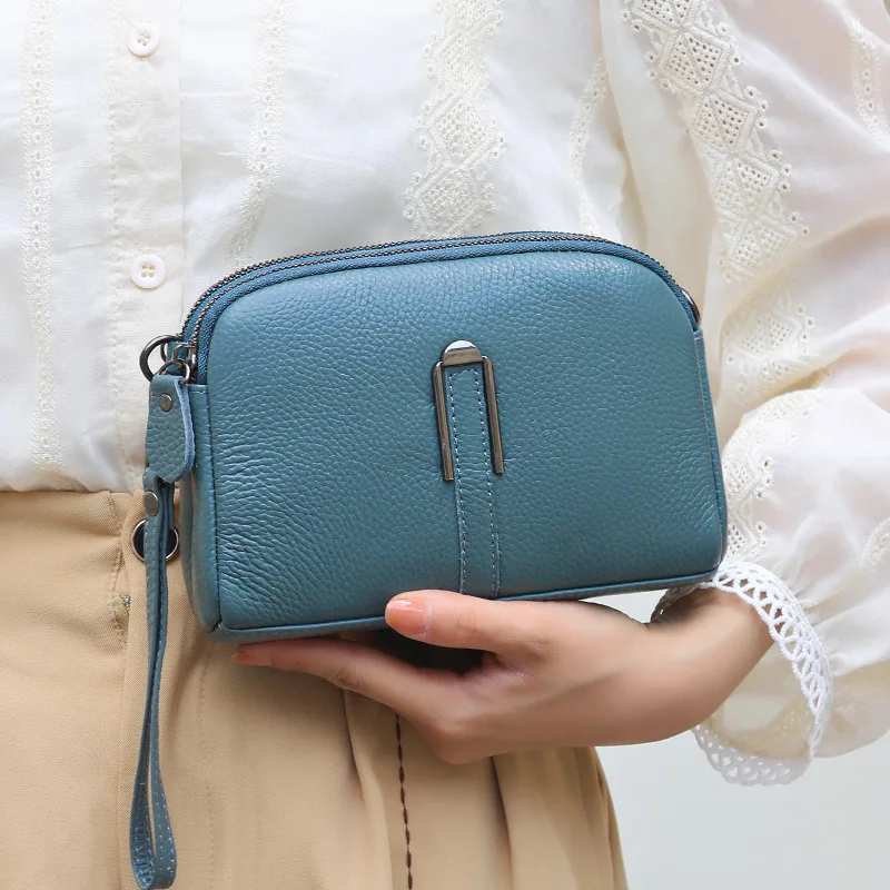 

Leather Women's Bag 2022 New Fashion Simple Shoulder Messenger Bag Mother Bag Mobile Phone Bag