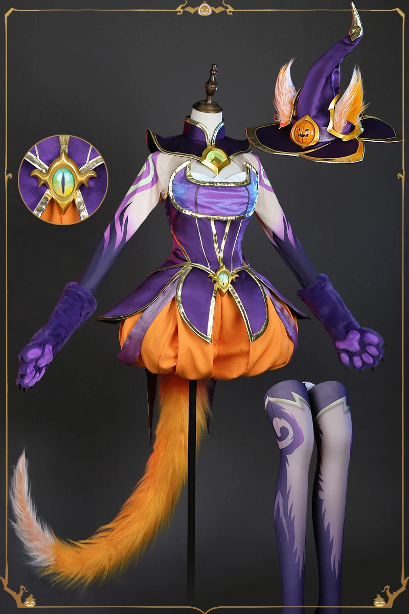 

COS-KiKi Game LOL Neeko Battle Suit Cosplay Costume Gorgeous Lovely Uniform Halloween Carnival Party Role Play Outfit Women